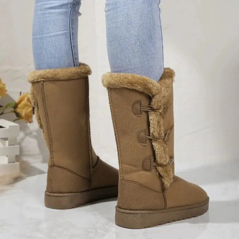 Classic Plush Snow Boots for Women – Warm & Cozy Winter Footwear
