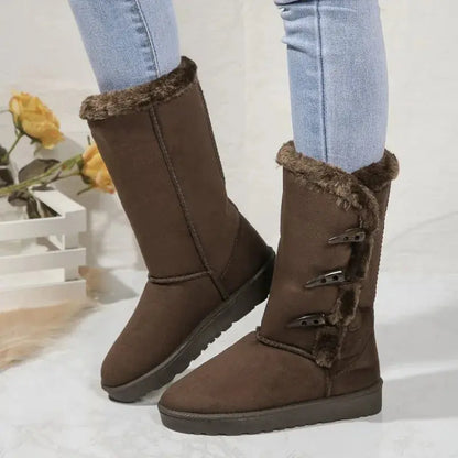 Classic Plush Snow Boots for Women – Warm & Cozy Winter Footwear