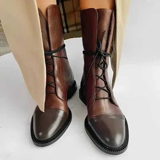 Women's Mid-High Boots Classic Comfortable - 
Fashinoza
