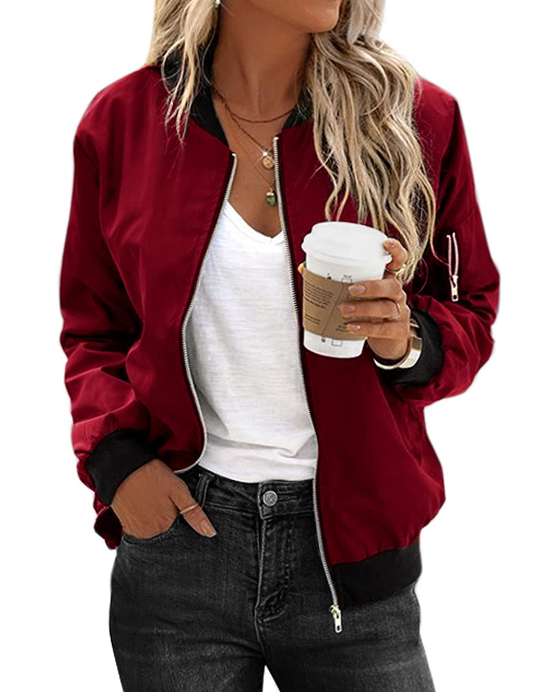 Women's Biker Bomber Jacket