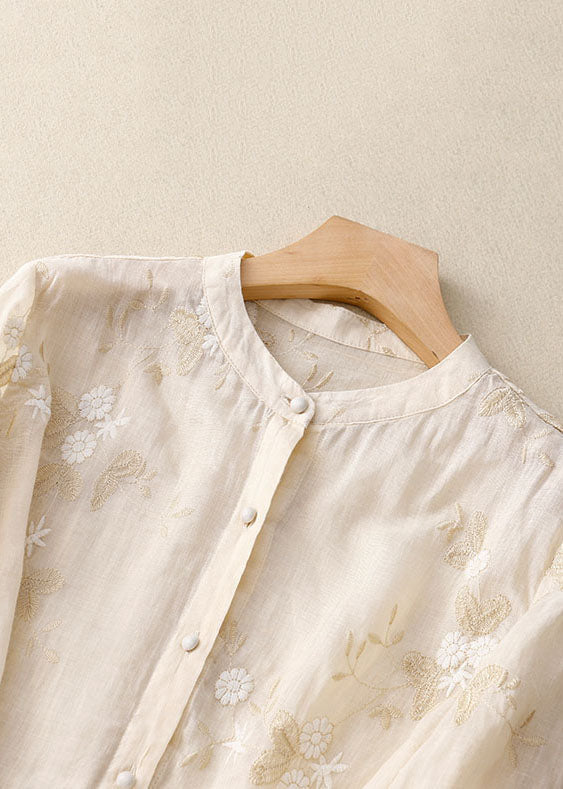 Women's Embroidered Floral Blouse