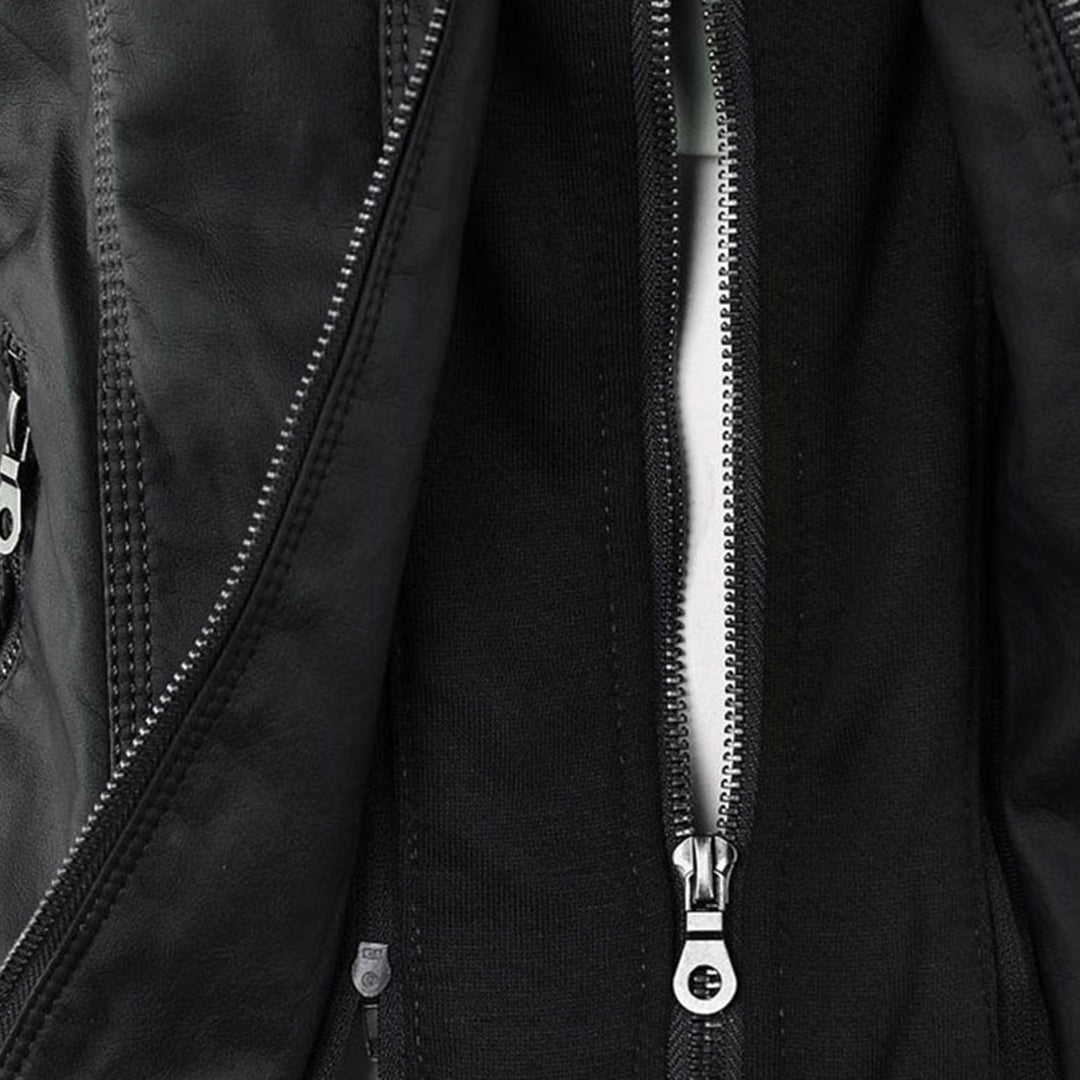 Women’s Hooded Moto-Style Jacket