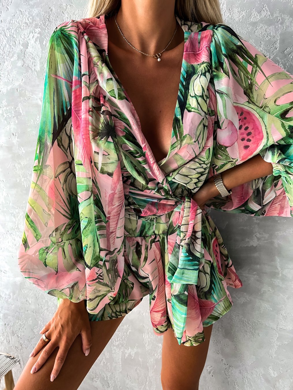 Women's Two Piece Summer Shorts Set Cotton Flowy White