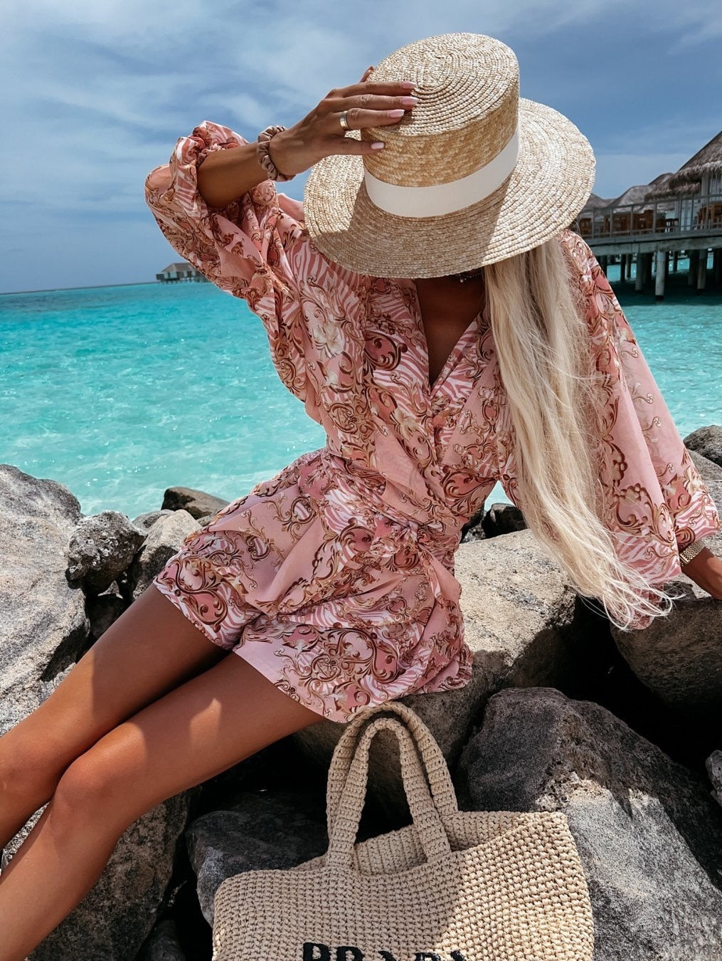 Women's Two Piece Summer Shorts Set Cotton Flowy White