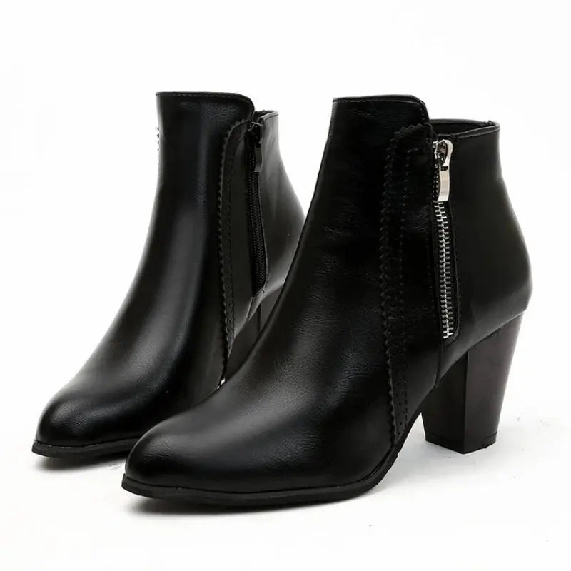Coarse Heeled Fashion Boots for Women – Stylish & Comfortable