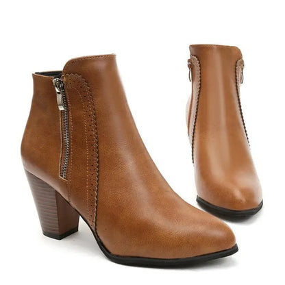 Coarse Heeled Fashion Boots for Women – Stylish & Comfortable