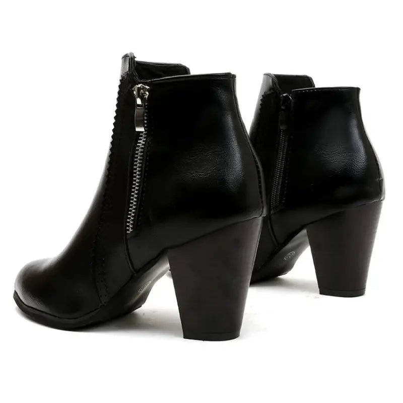 Coarse Heeled Fashion Boots for Women – Stylish & Comfortable