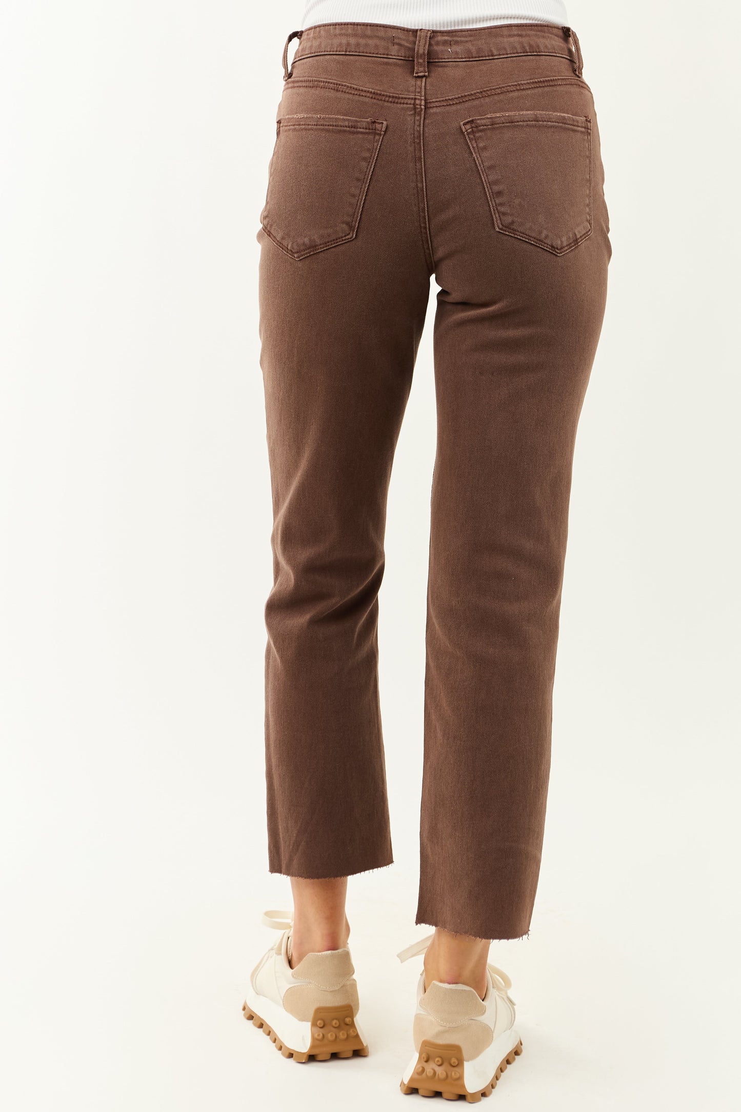 Women's High Rise Straight Stretch Jeans Comfortable Dark Blue