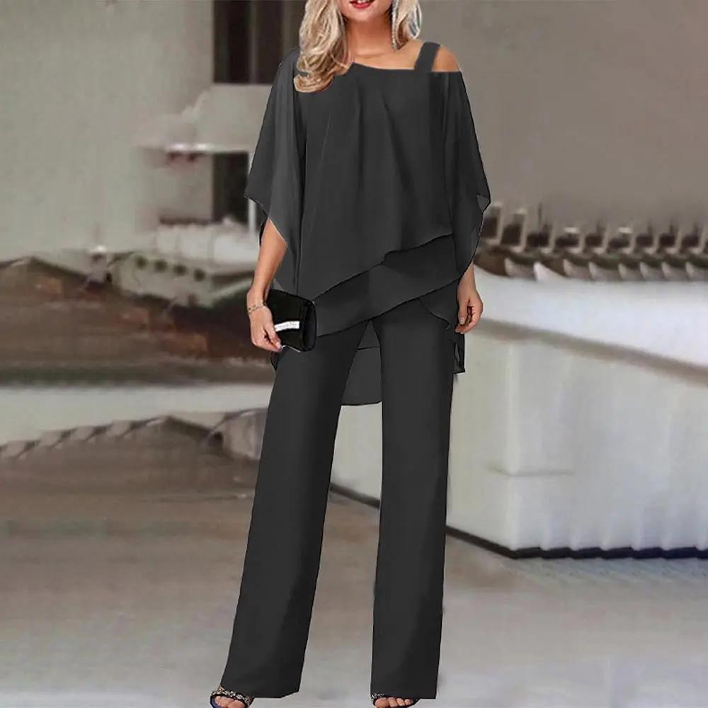 Women's Cold Shoulder Jumpsuit Elegant Design - 
Fashinoza