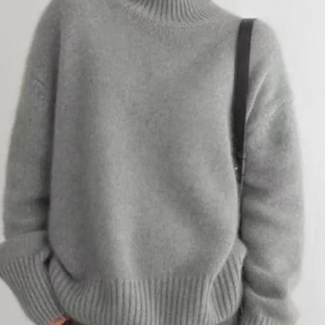 Pull Col Roulé Oversize en Cachemire Caliboot