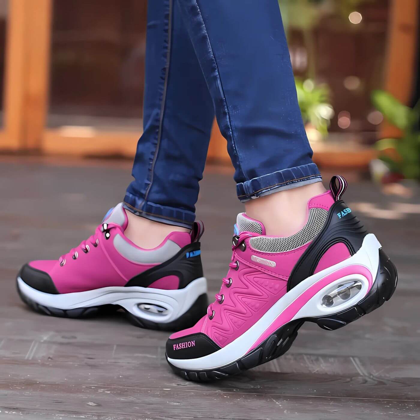 Women's Hiking Trail Sneakers Lace-Up
