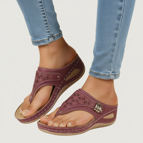 Women's Wedge Thong Sandals Comfortable