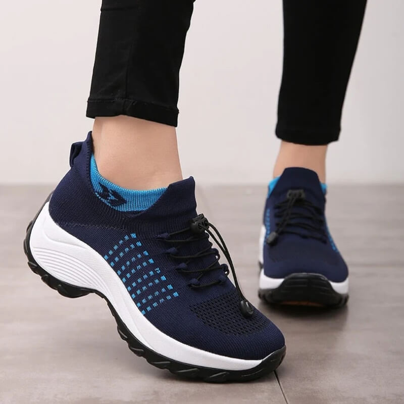 Women's Orthopedic Sneakers Elastic Lace