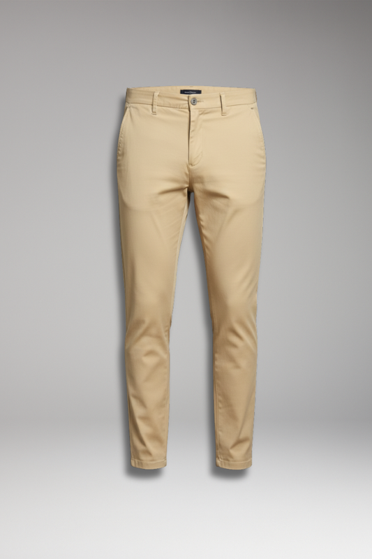 Men's Slim Fit Trousers Tapered Ankle - 
Fashinoza
