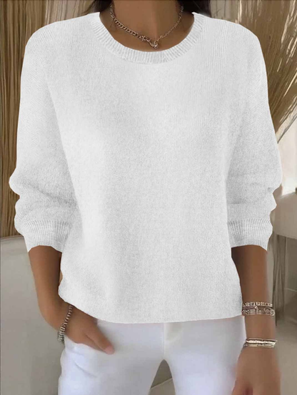 Women's Soft Fine-Knit Sweater - Fashinoza