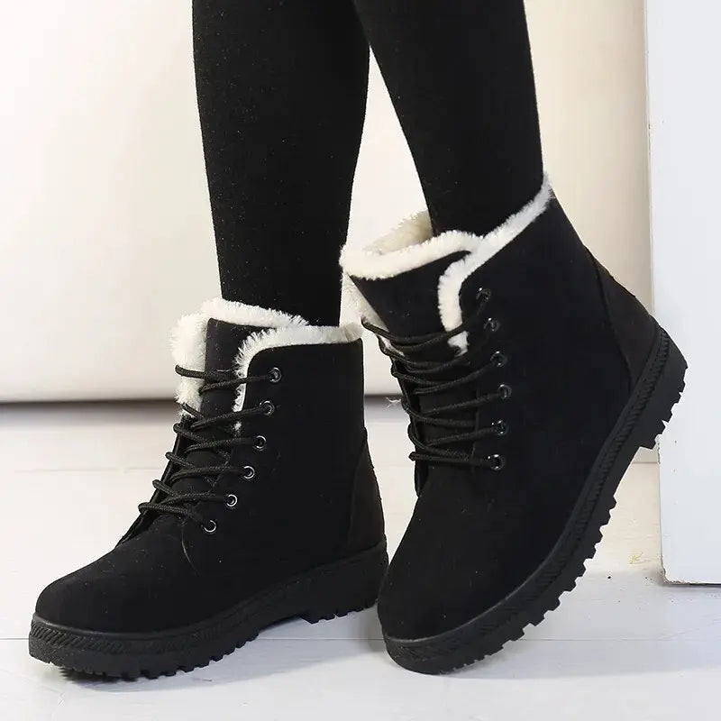 Cozy Short Ankle Boots for Women – Stylish & Warm