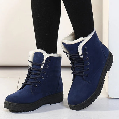 Cozy Short Ankle Boots for Women – Stylish & Warm for Winter