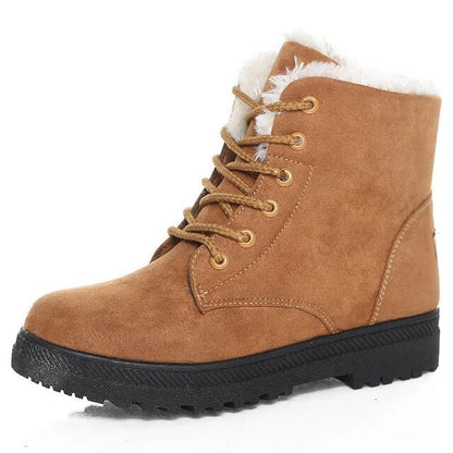 Cozy Short Ankle Boots for Women – Stylish & Warm for Winter