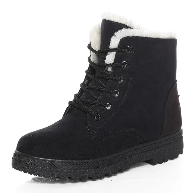 Cozy Short Ankle Boots for Women – Stylish & Warm for Winter