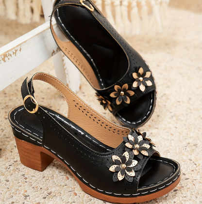 Women's Adjustable Ankle Strap Sandals Rosewood