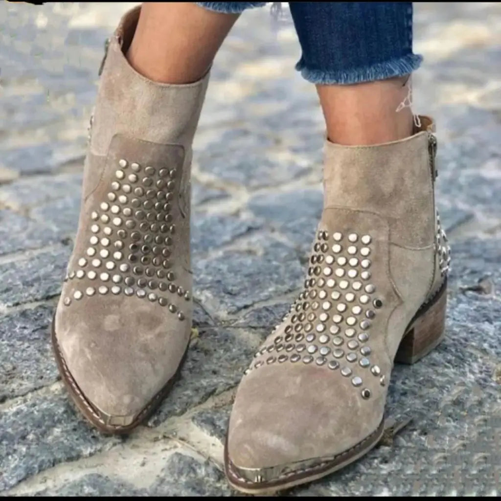 Women's Studded Edge Boots