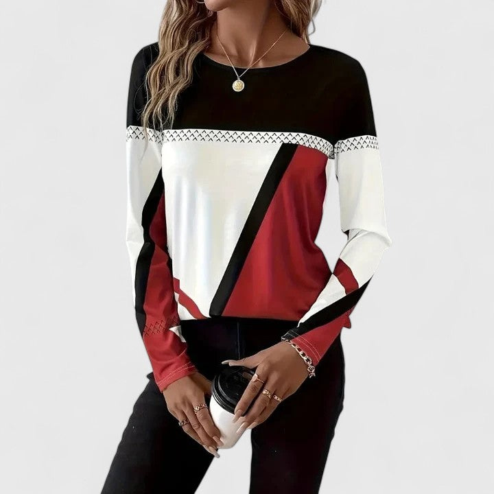 Elegant Colorblock Sweater