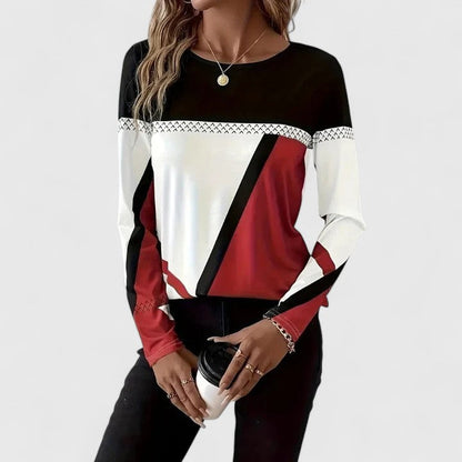 Elegant Colorblock Sweater