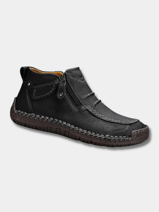 Men's Ankle Boots Zip Closure - Fashinoza