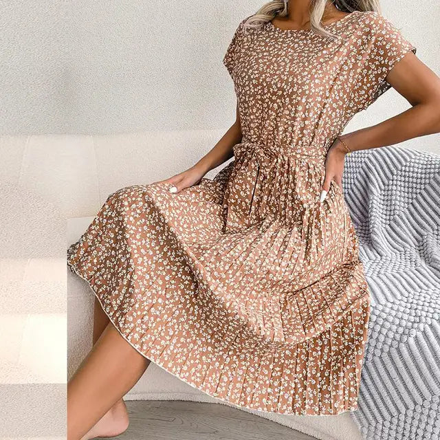 Spring Floral Midi Dress