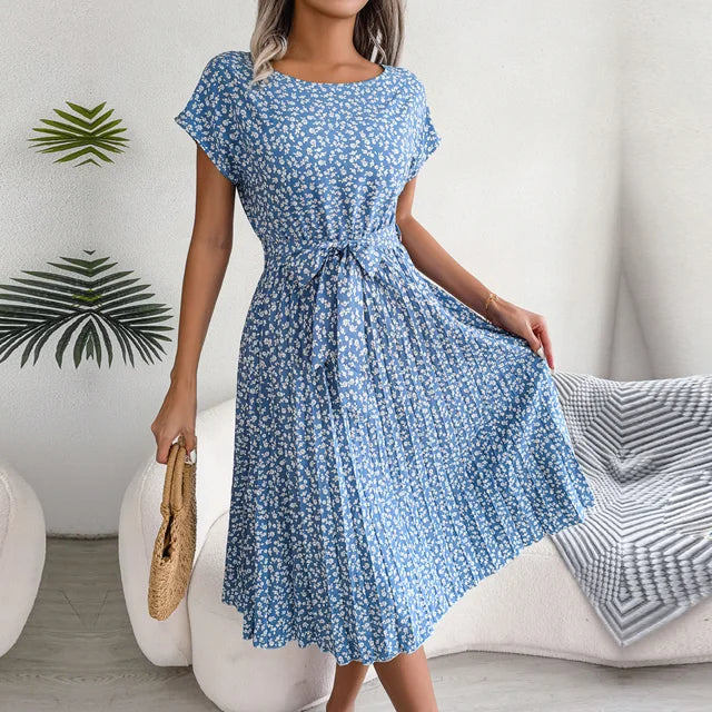 Spring Floral Midi Dress