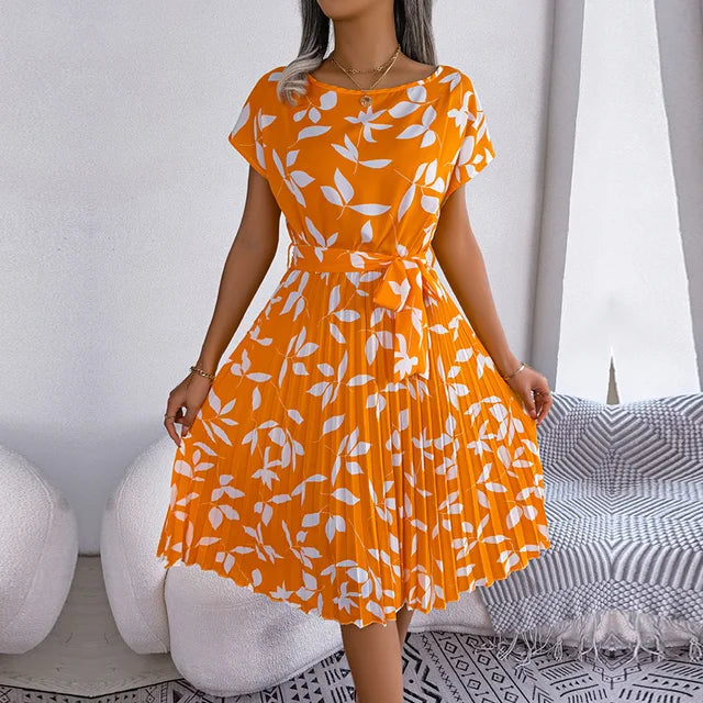 Spring Floral Midi Dress