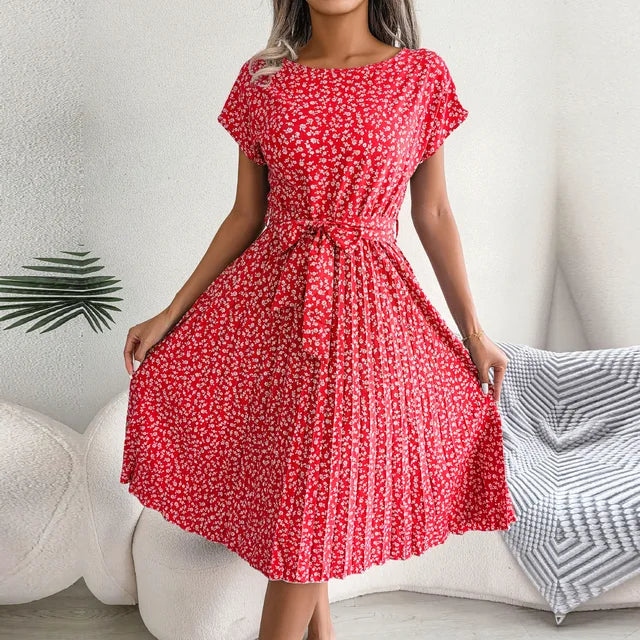 Spring Floral Midi Dress