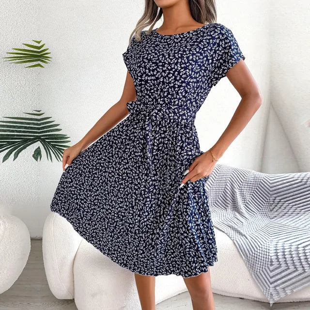 Spring Floral Midi Dress
