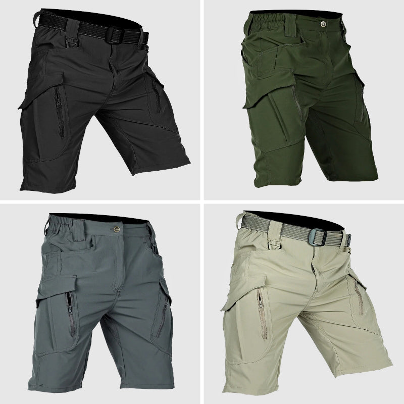 Men's Tactical Cargo Shorts Durable Cotton Blend Relaxed Fit