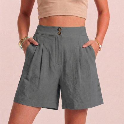Women's Paperbag Waist Shorts Tailored Pockets