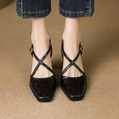 Sofia Genuine Leather Heels