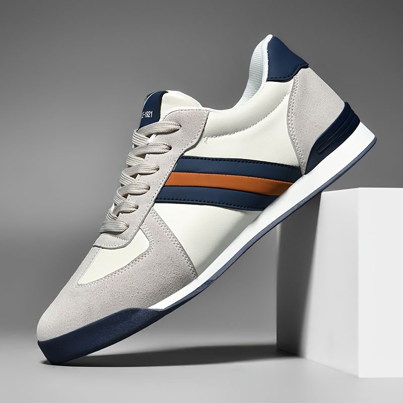 Men's Leather Comfort Sneakers - 
Fashinoza