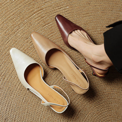 Camille Genuine Leather Heels