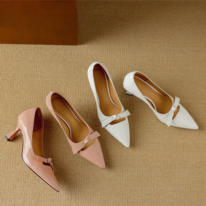 Women's Pointed Toe Kitten Heel Pumps