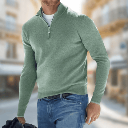 Maxwell | Men Spring Quarter Zip Sweater