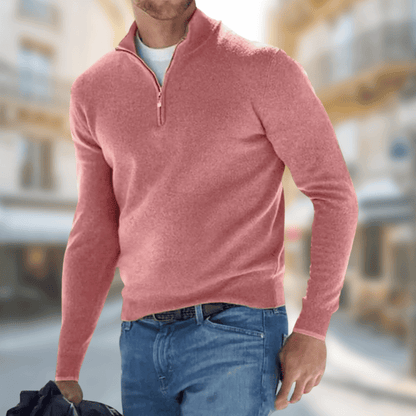 Maxwell | Men Spring Quarter Zip Sweater