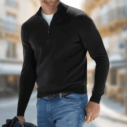 Maxwell | Men Spring Quarter Zip Sweater