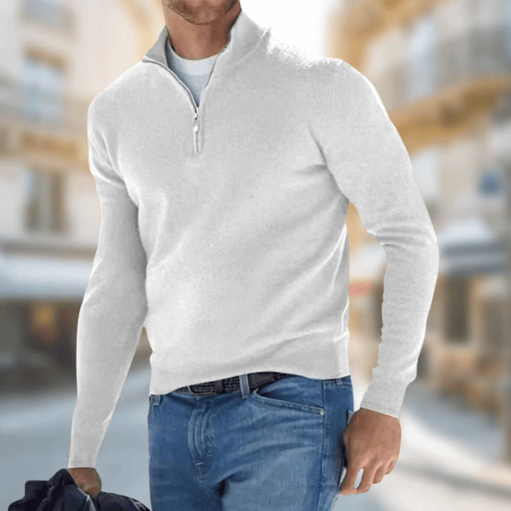 Maxwell | Men Spring Quarter Zip Sweater