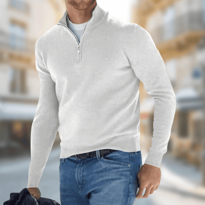 Maxwell | Men Spring Quarter Zip Sweater