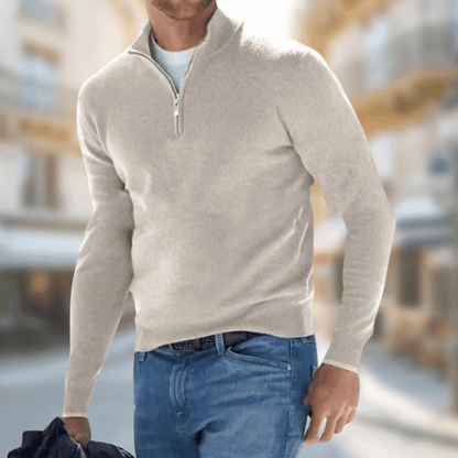 Maxwell | Men Spring Quarter Zip Sweater