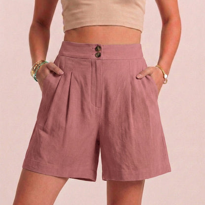 Women's Paperbag Waist Shorts Tailored Pockets
