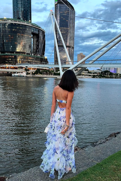Women's Lace Maxi Dress Floral Garden Wedding Guest