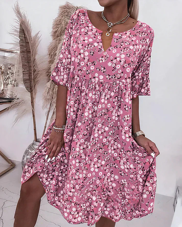 Women's Elegant Shift Cocktail Dress - Fashinoza