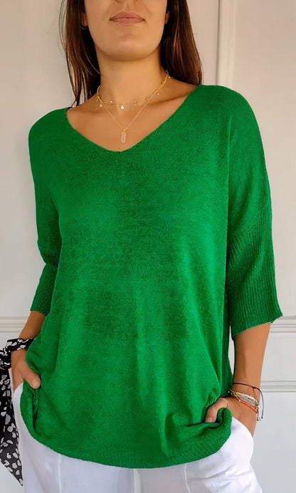 Women's Knitted V-Neck