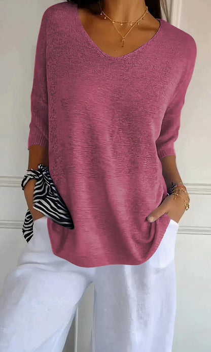 Women's Knitted V-Neck